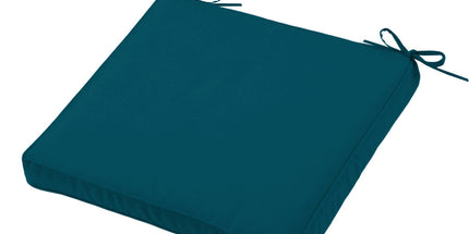 Coussin de chaise HAWAI couleur pétrole 40 x 40 x 5 cm Déhoussable Extérieur Imperméable antitache