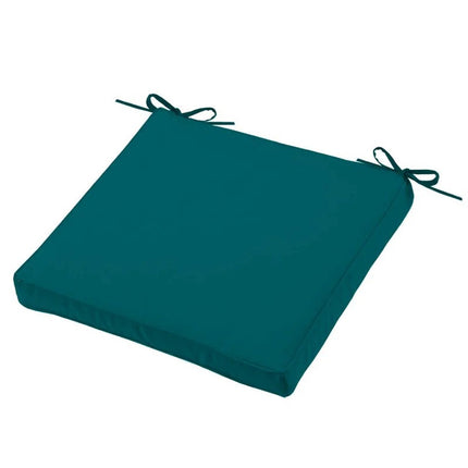 Coussin de chaise HAWAI couleur pétrole 40 x 40 x 5 cm Déhoussable Extérieur Imperméable antitache