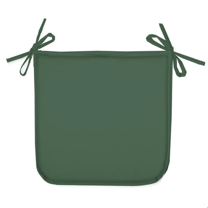 Coussin de chaise vert 38 cm x 38 cm à nouettes vendu à l'unité