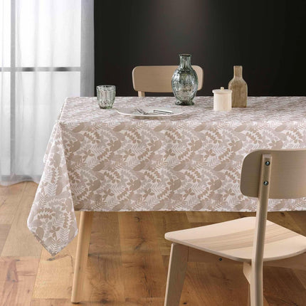 Nappe ronde AIMIE Naturel Polyester Anti tache et Infroissable 180 cm