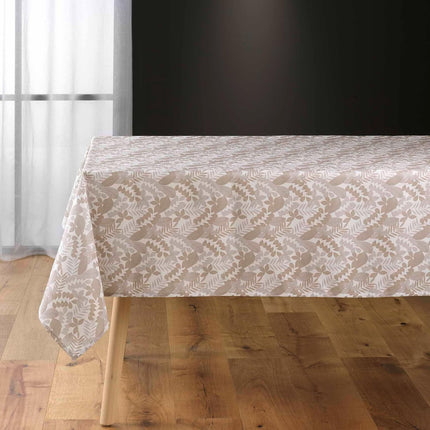 Nappe ronde AIMIE Naturel Polyester Anti tache et Infroissable 180 cm