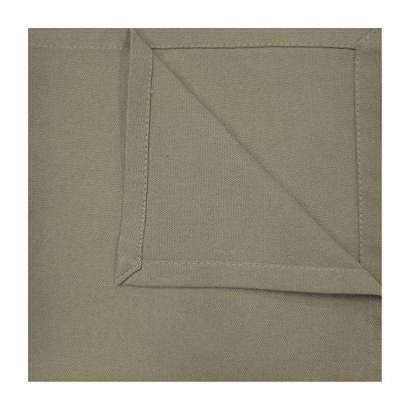 Serviette de table unie gris coton 40 cm x 40 cm