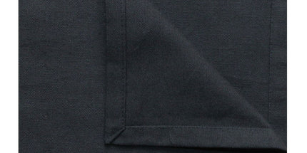 Serviette de table unie noir coton 40 cm x 40 cm