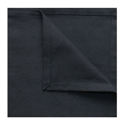 Serviette de table unie noir coton 40 cm x 40 cm