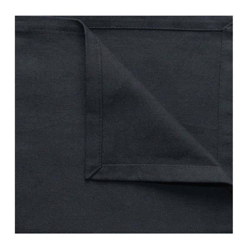 Serviette de table unie noir coton 40 cm x 40 cm