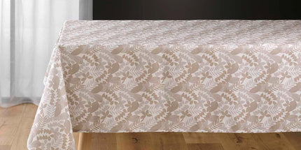 Nappe rectangle AIMIE naturel Anti tache et Infroissable 145 cm X 120 cm