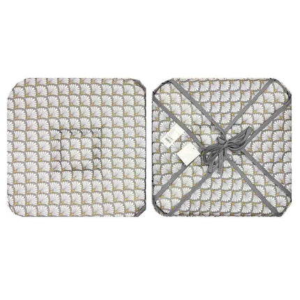 Coussin de chaise à rabats Artchic blanc 36 cm x 36 cm