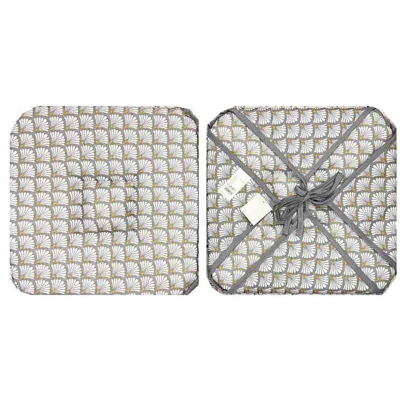 Coussin de chaise à rabats Artchic blanc 36 cm x 36 cm