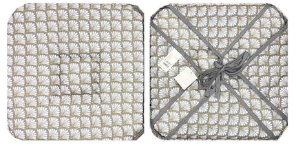 Coussin de chaise à rabats Artchic blanc 36 cm x 36 cm