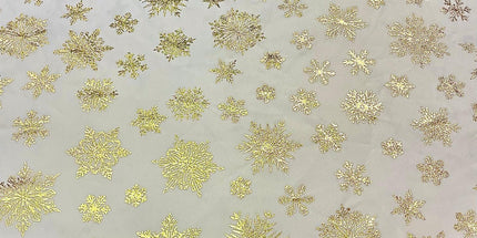 Nappe ronde 1m80 Cristaux blanc or Anti tache et infroissable