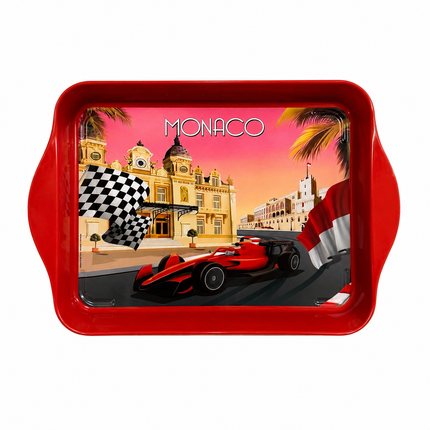 Plateau Monaco Grand Prix – Rouge 21 x 15 cm