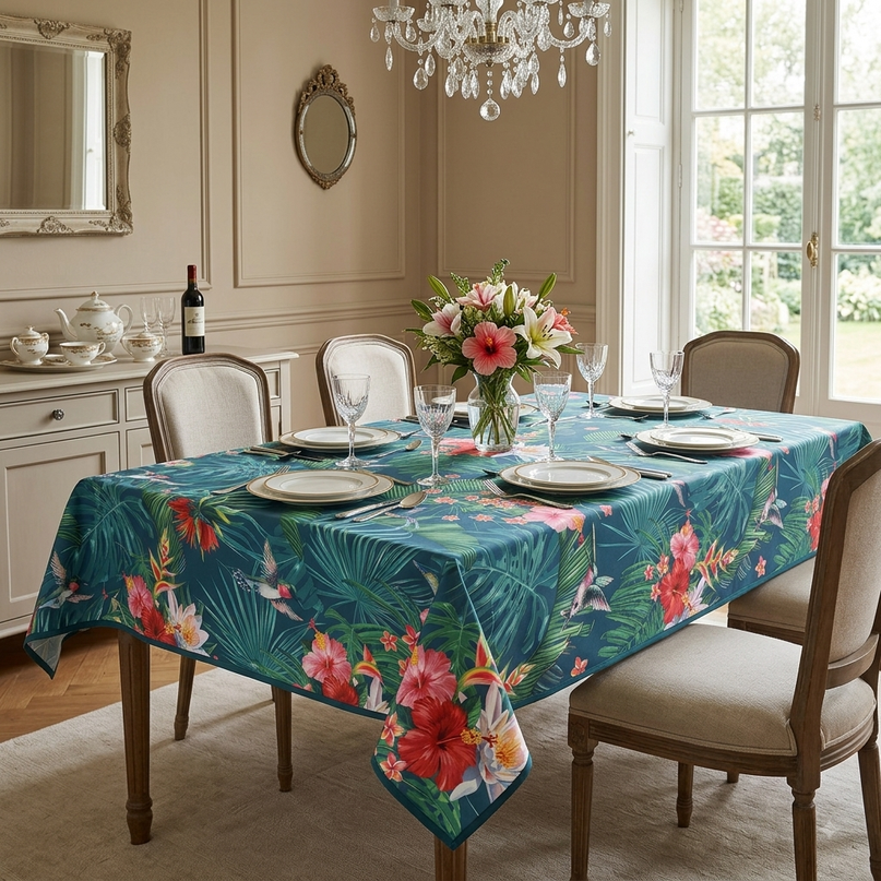 Nappe Colibri sur table intérieure