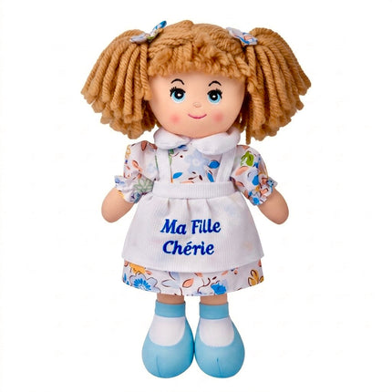 Poupée Ma Fille Chérie 38 cm robe fleurie tablier brodé