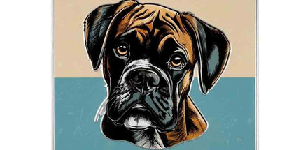 Plaque Metal 3D Boxer – Je monte la garde – 15 x 20 cm