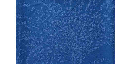 Serviette de table coton jacquard Téflon bouquets de lavande bleu 42 x 42 cm