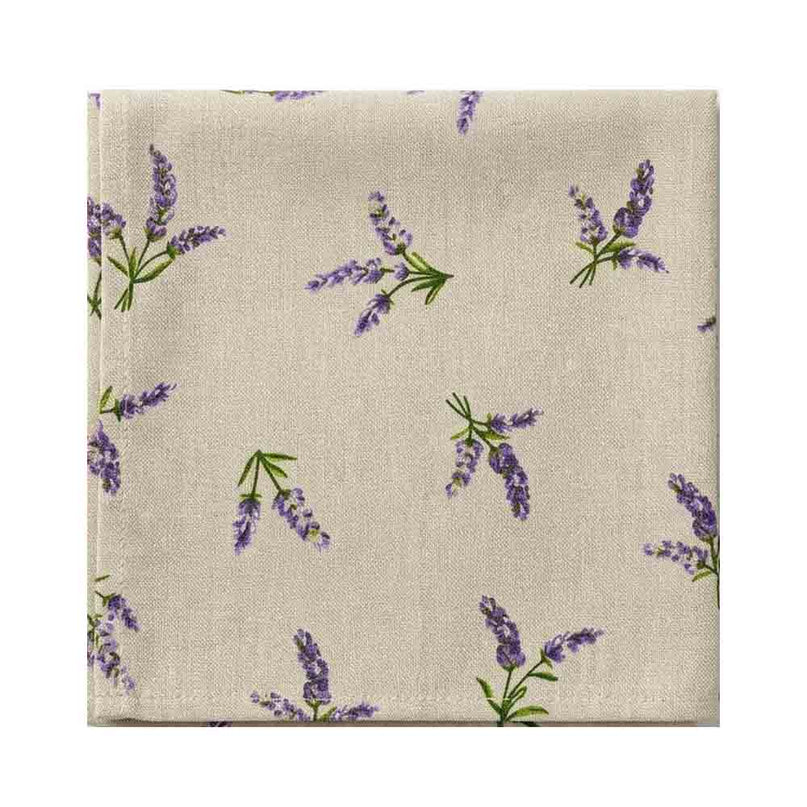 Serviette de table Lavandes Beige 50 x 50 cm Qualité Palace