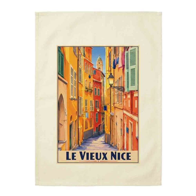 Torchon Le Vieux Nice en coton 50 × 70 cm