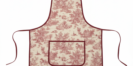 Tablier adulte Mini Pastorale rouge 100% coton