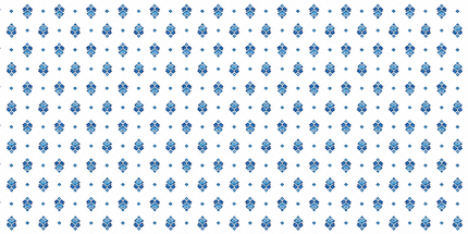 Cretonne Figuerolles blanche à petits motifs bleus répétés, vendue au mètre