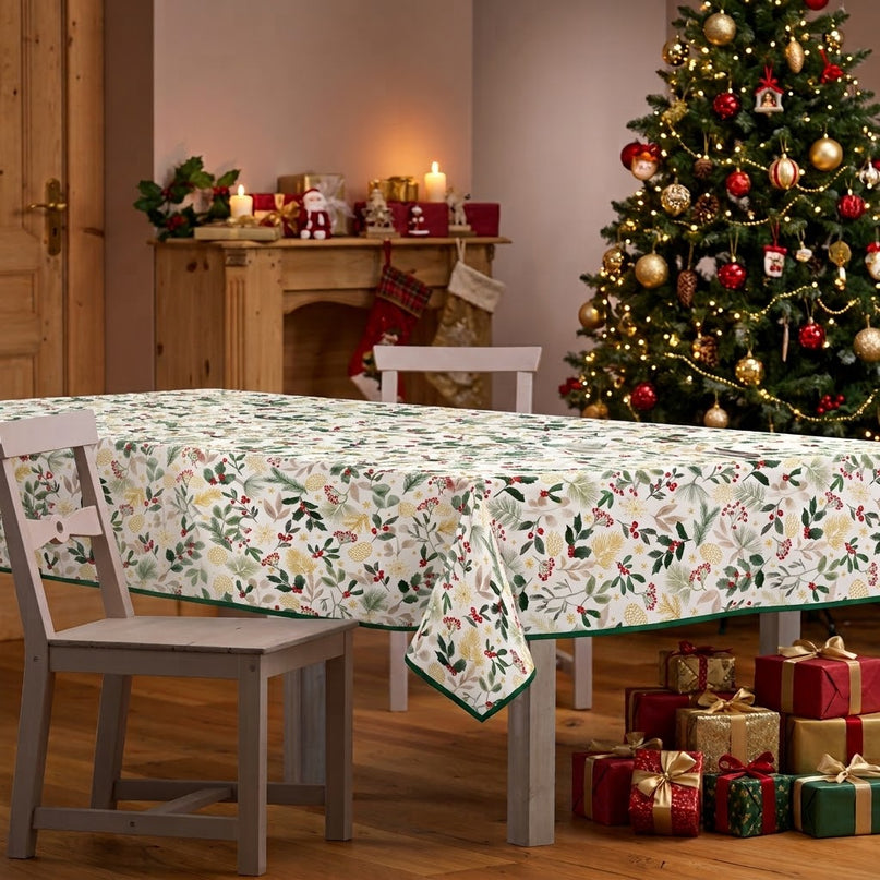 Nappe rectangle polyester antitache infroissable Holly 240 x 150 cm