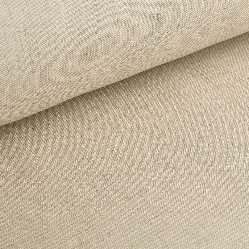 Tissu au mètre polycoton enduit plastifié couleur Lin largeur 140 cm